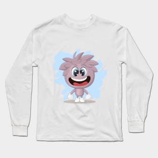 Crazy Cartoon Boy Long Sleeve T-Shirt